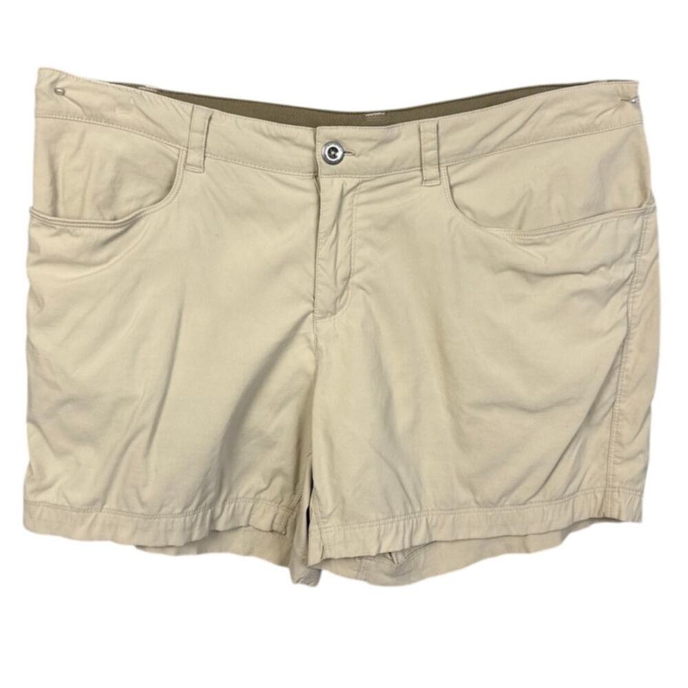 Patagonia Women's Quick Dry Performance Shorts Beige Size 12 Gorpcore Hiking